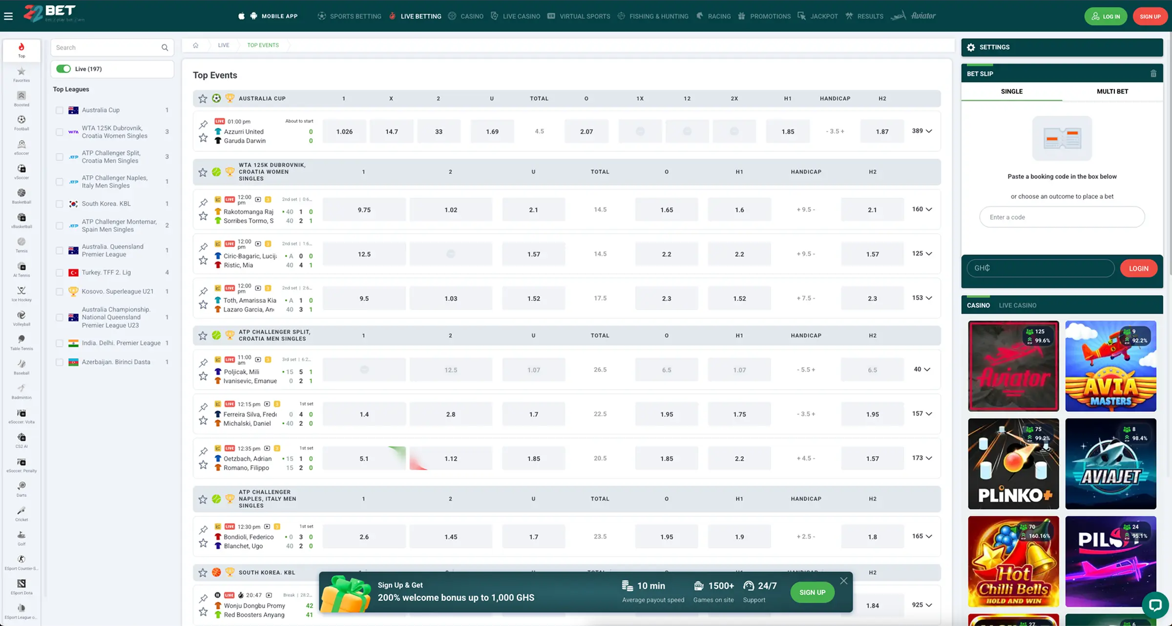 22Bet Online Bookmaker